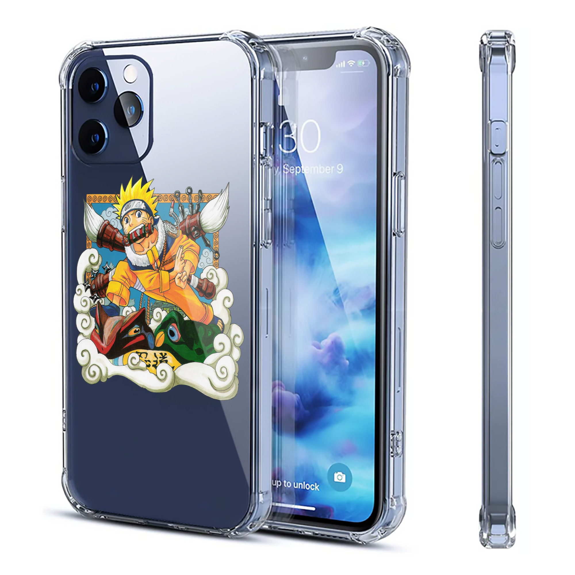 （画像用） NARUTO -ナルト- うずまき ナルト Uzumaki Naruto 【iPhone 12シリーズ対応】透明スマホケース（クリアソフトケース）